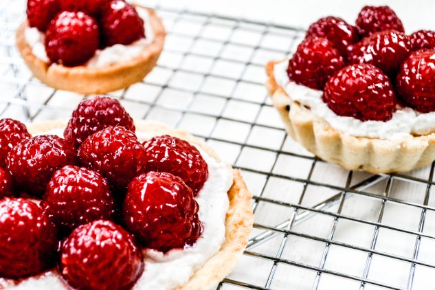ironstone kitchen - raspberry tarts - yum